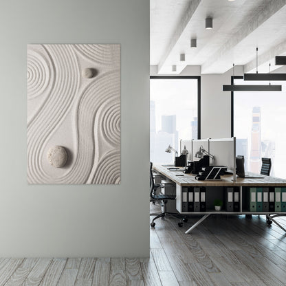 SANDSWIRL SERENITY Vertical Canvas Print
