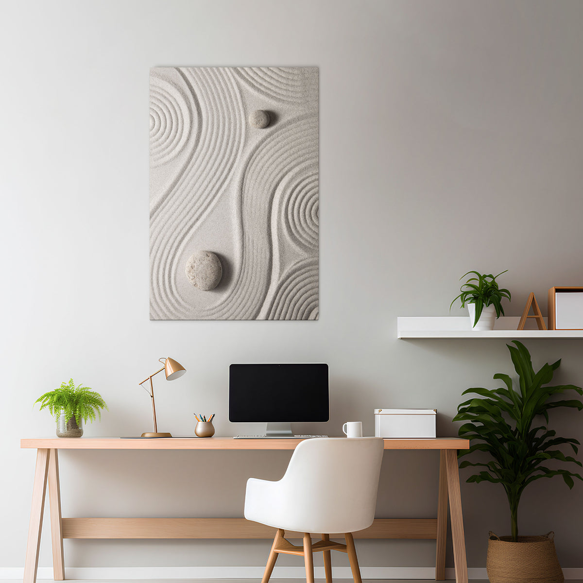 SANDSWIRL SERENITY Vertical Canvas Print