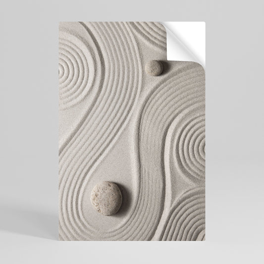 Poster verticale da staccare e attaccare SANDSWIRL SERENITY