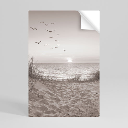 Poster verticale staccabile e attaccabile PAESAGGIO MARINO SENZA TEMPO