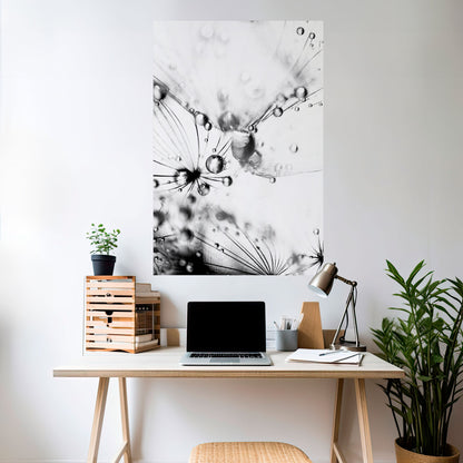 ELEGANTI GOCCE Poster verticale staccabile e attaccabile