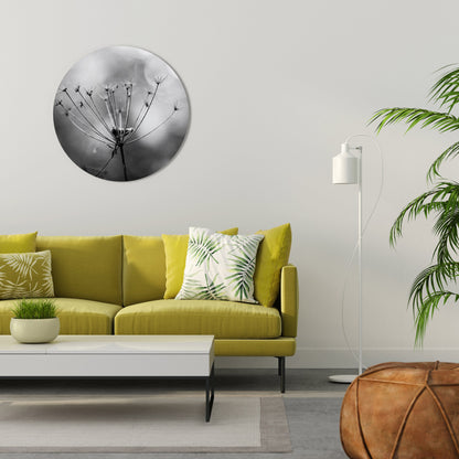 MINIMALIST BLOOM Round Wall Art