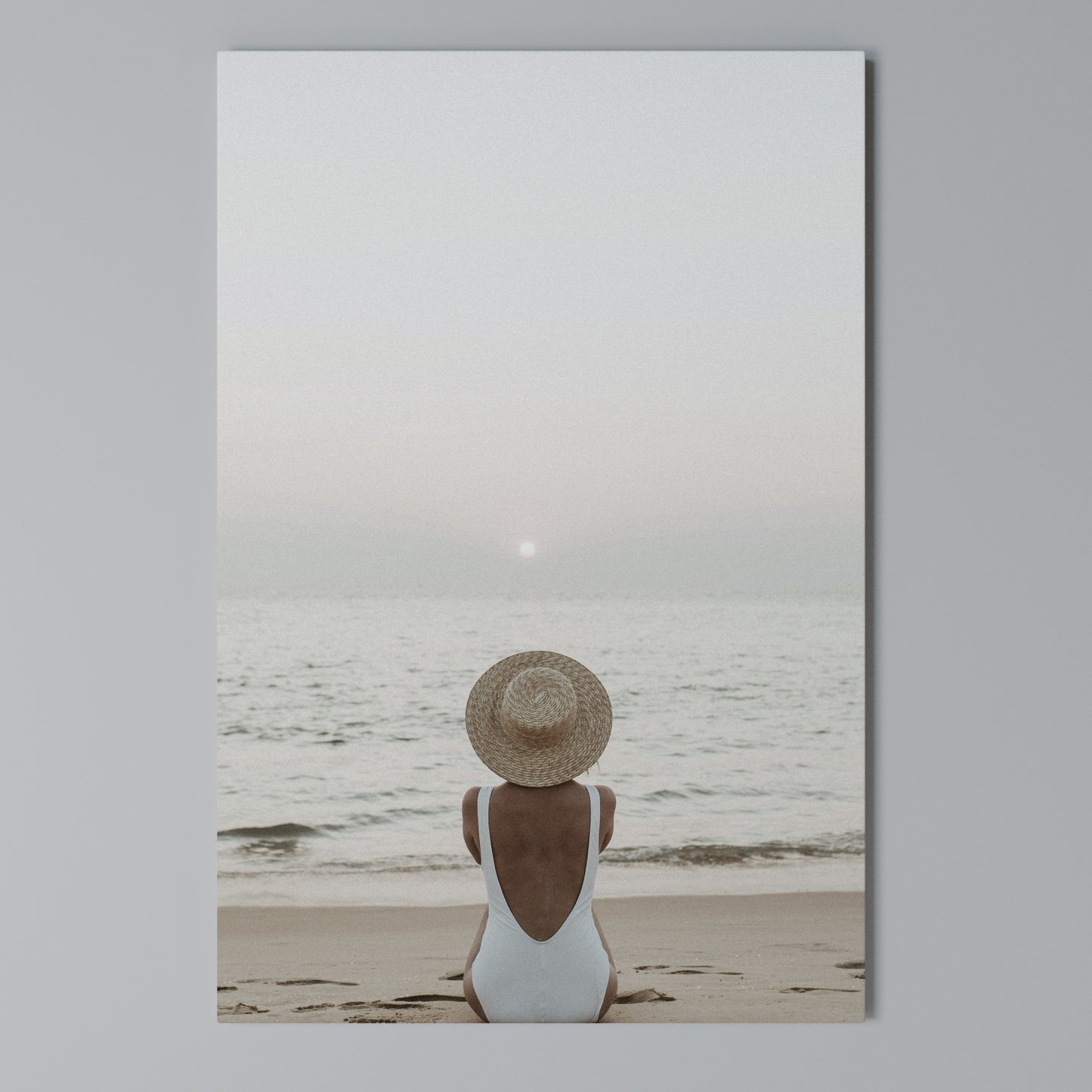 SAND AND SOLITUDE Stampa su Tela Verticale