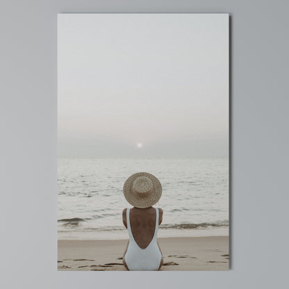 SAND AND SOLITUDE Stampa su Tela Verticale