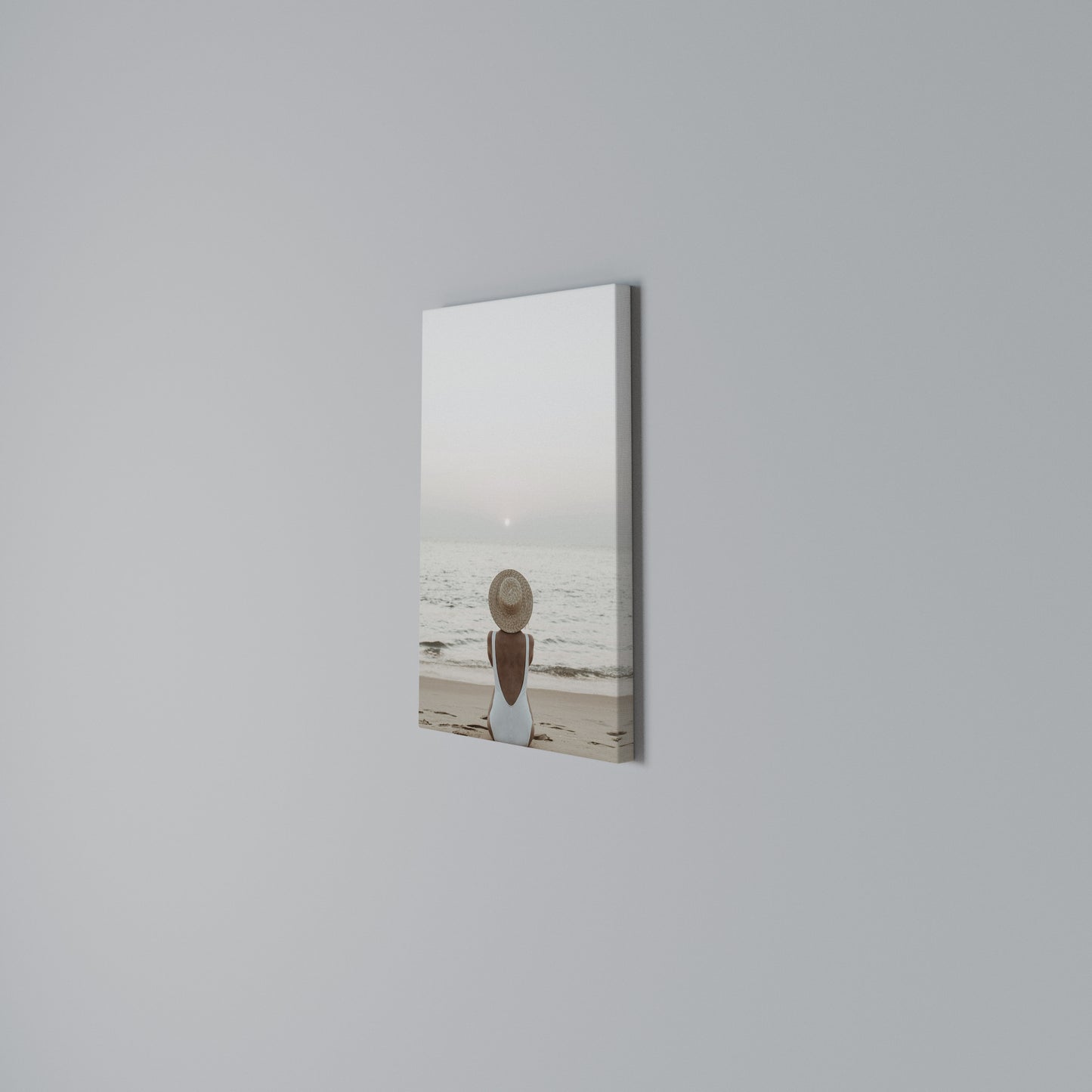 SAND AND SOLITUDE Stampa su Tela Verticale
