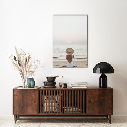 SAND AND SOLITUDE Vertical Canvas Print