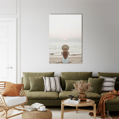 SAND AND SOLITUDE Vertical Canvas Print