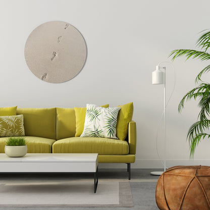 BEACH BOUND PATHWAYS Round Wall Art