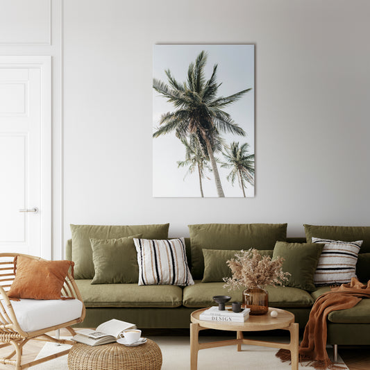 PALM PARADISE SIGHT Vertical Canvas Print