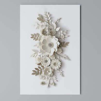 BLUSHING BOUQUET Stampa su Tela Verticale