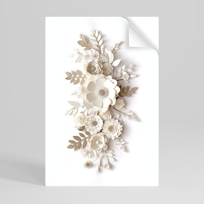 BLUSHING BOUQUET Poster verticale staccabile e attaccabile