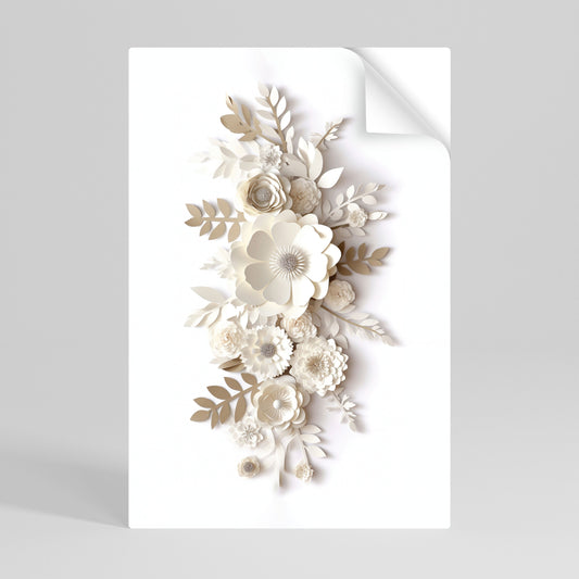 BLUSHING BOUQUET Poster verticale staccabile e attaccabile