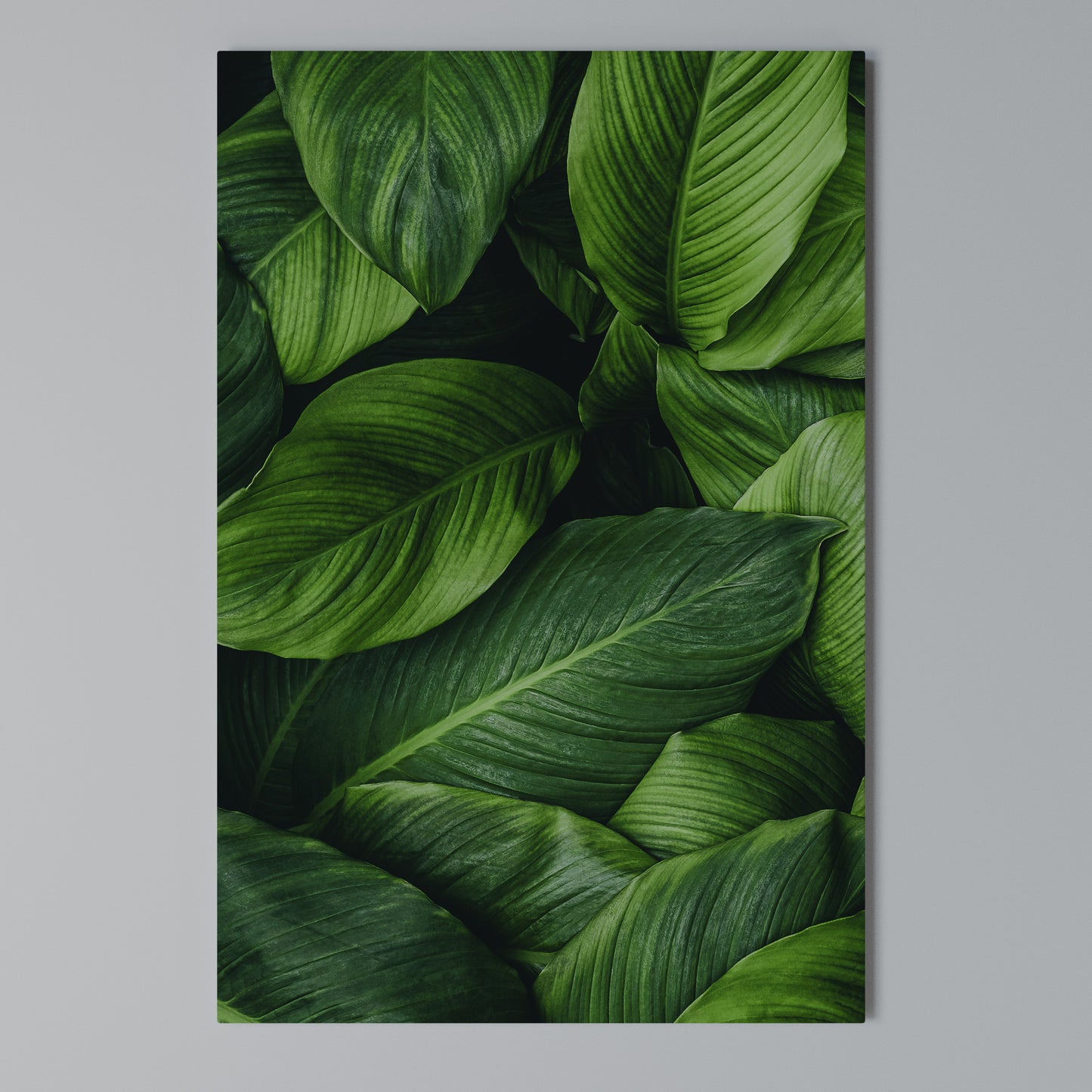 VIBRANT LEAFY EMBRACE Stampa su Tela Verticale