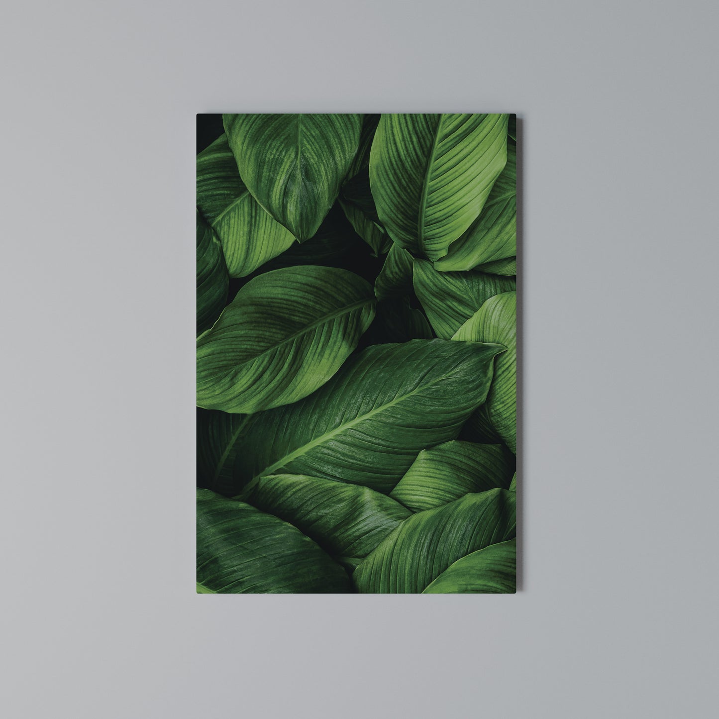 VIBRANT LEAFY EMBRACE Stampa su Tela Verticale