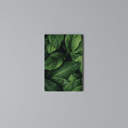 VIBRANT LEAFY EMBRACE Stampa su Tela Verticale