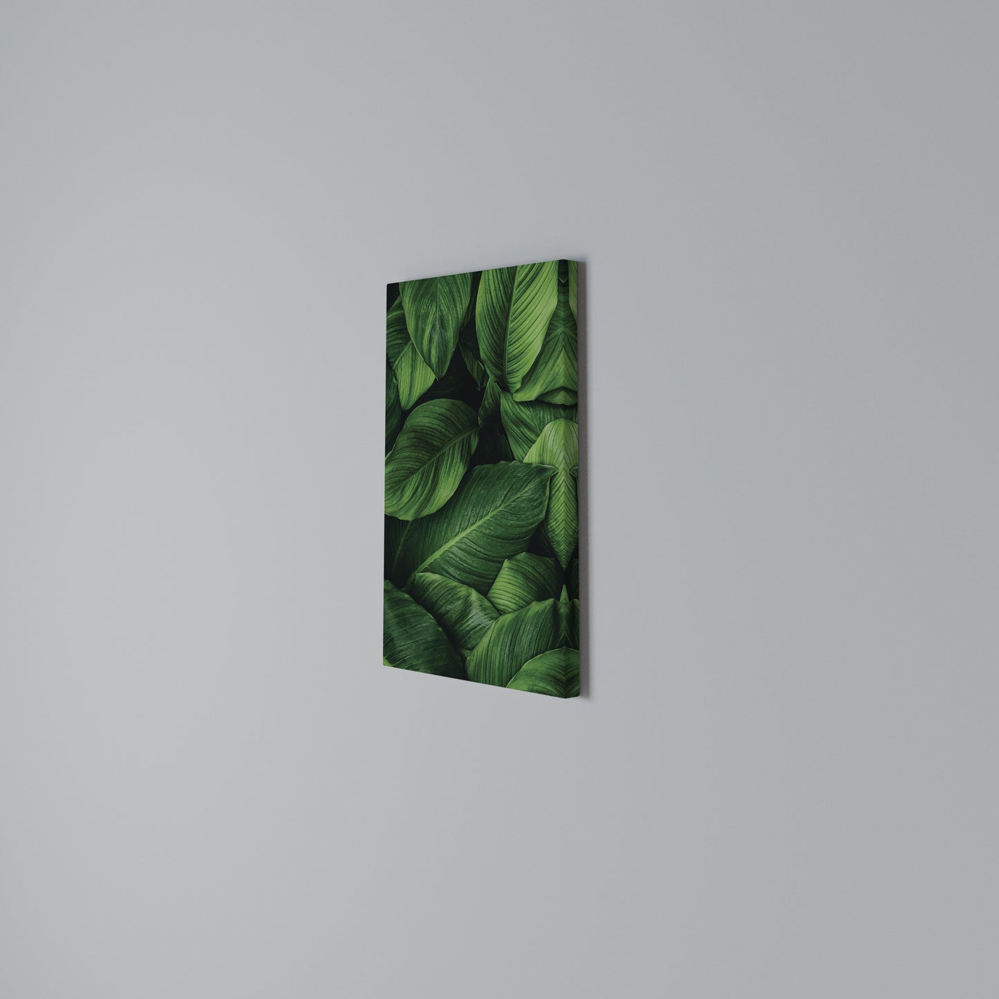 VIBRANT LEAFY EMBRACE Stampa su Tela Verticale