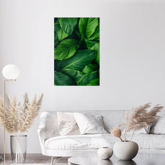 VIBRANT LEAFY EMBRACE Vertical Canvas Print