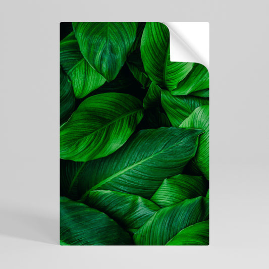 VIBRANTE ABBRACCIO DI FOGLIA Poster verticale staccabile e attaccabile