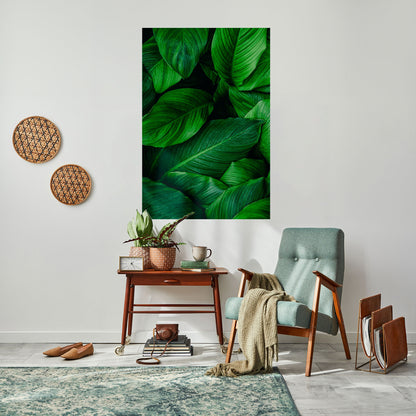 VIBRANTE ABBRACCIO DI FOGLIA Poster verticale staccabile e attaccabile