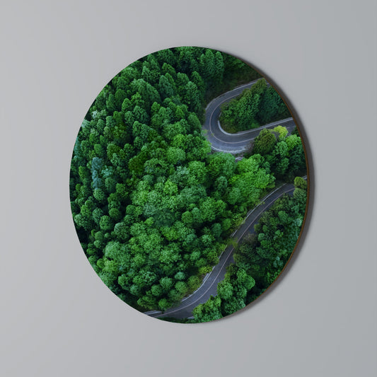 ENCHANTED FOREST RIDE Round Wall Art