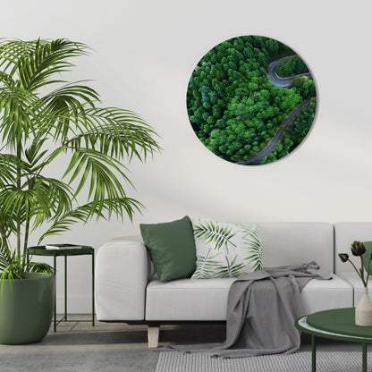 ENCHANTED FOREST RIDE Round Wall Art