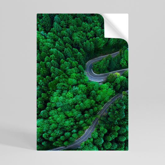 Poster verticale staccabile e attaccabile ENCHANTED FOREST RIDE
