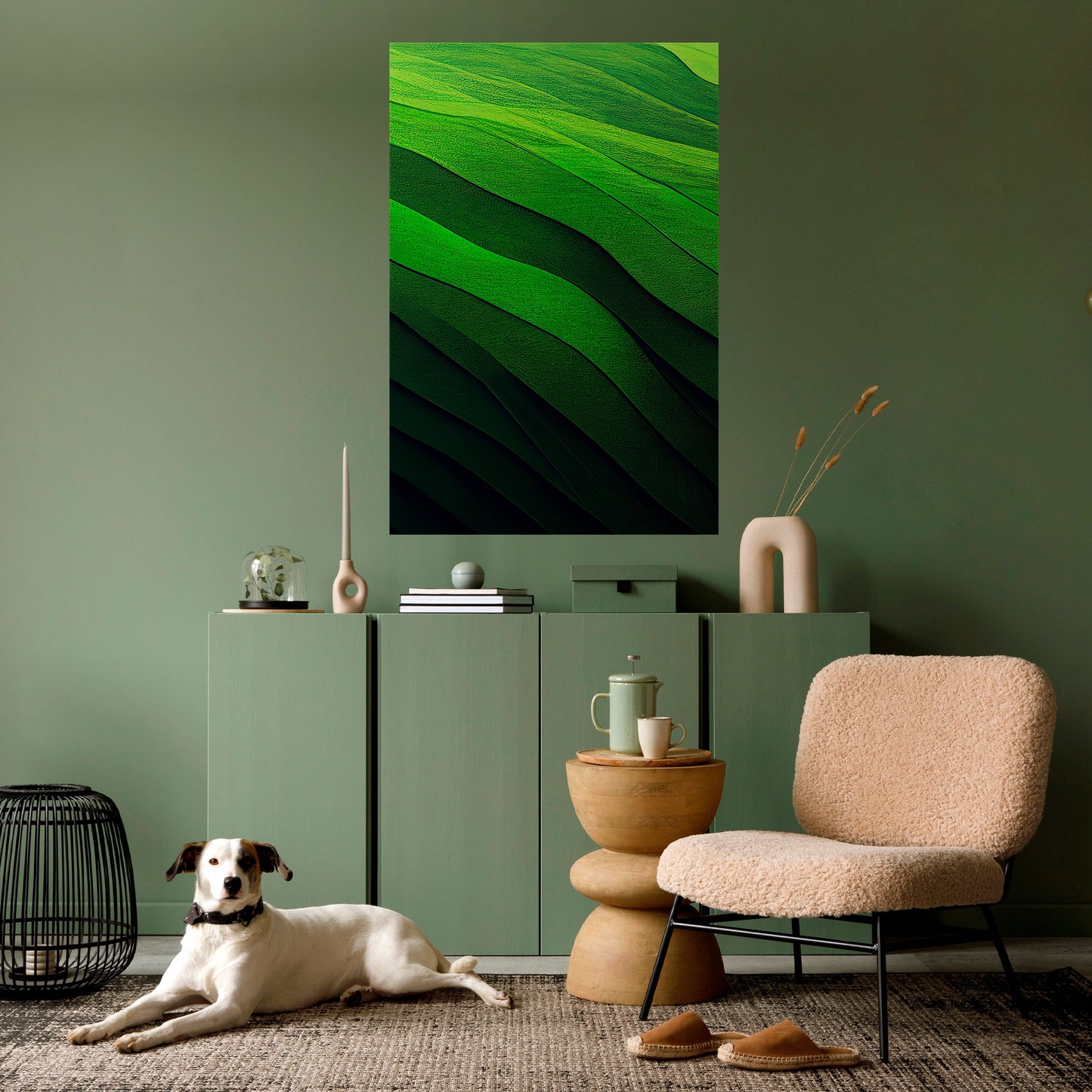 Poster verticale staccabile e attaccabile FRESH LANDSCAPE
