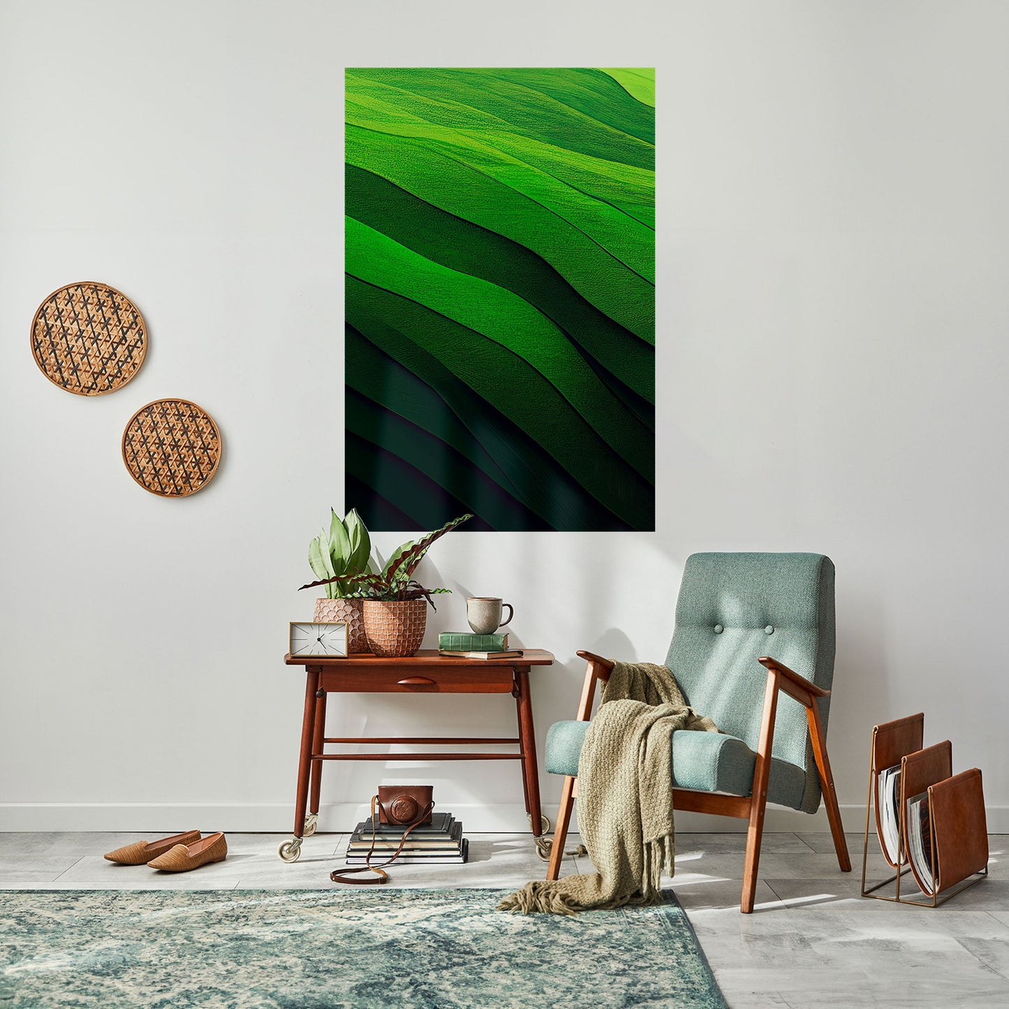 Poster verticale staccabile e attaccabile FRESH LANDSCAPE