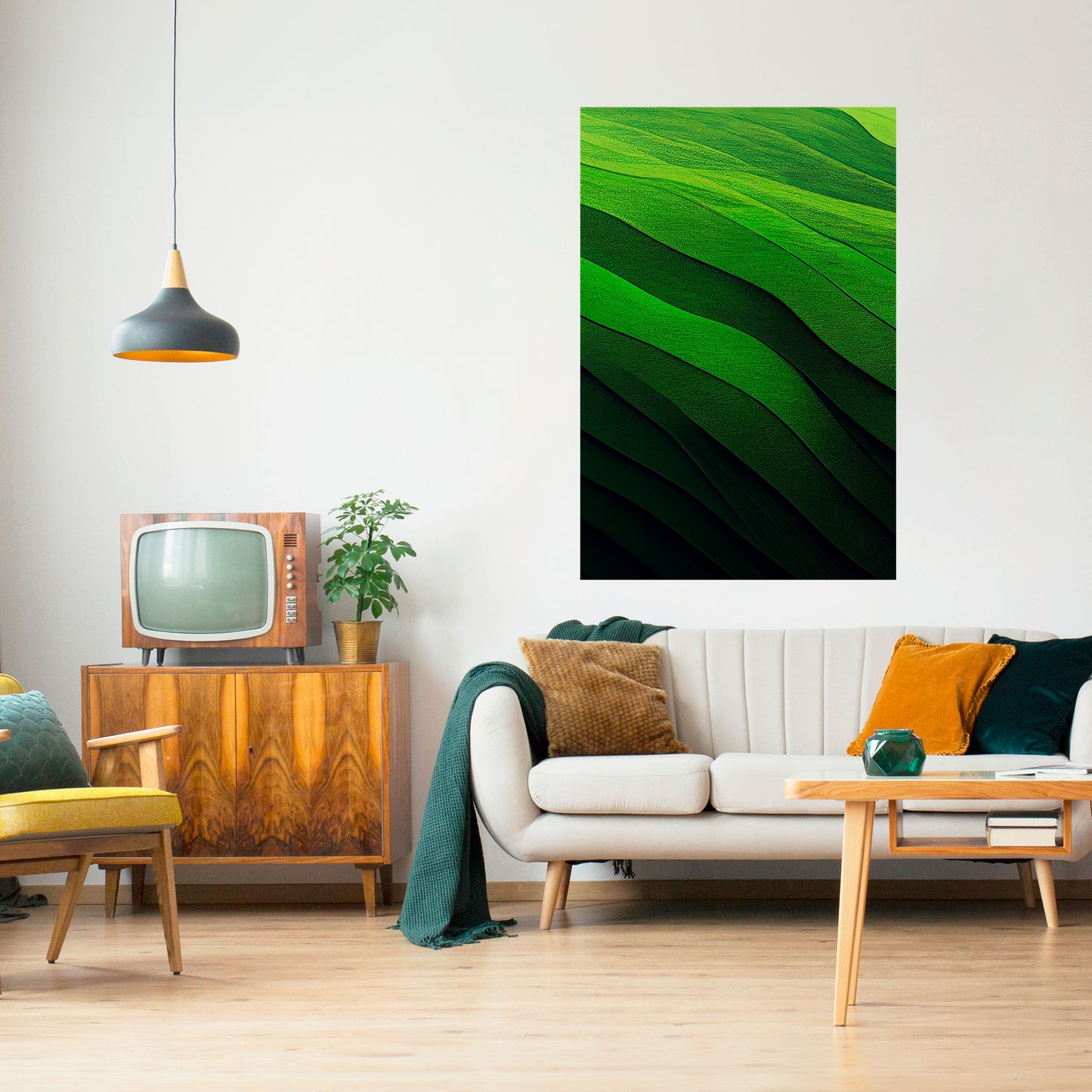 Poster verticale staccabile e attaccabile FRESH LANDSCAPE