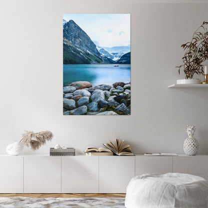 REFLECTIVE WATERS Vertical Canvas Print
