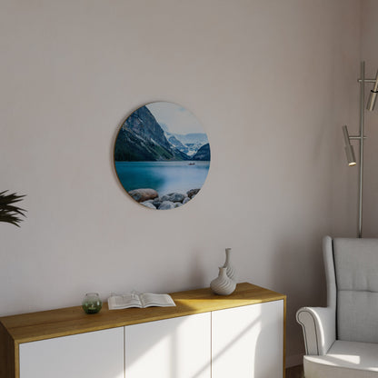 REFLECTIVE WATERS Round Wall Art