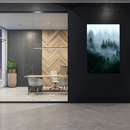 VEIL OF MIST Vertical Canvas Print