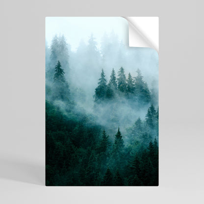 VELO DI NEBBIA Poster verticale staccabile e attaccabile
