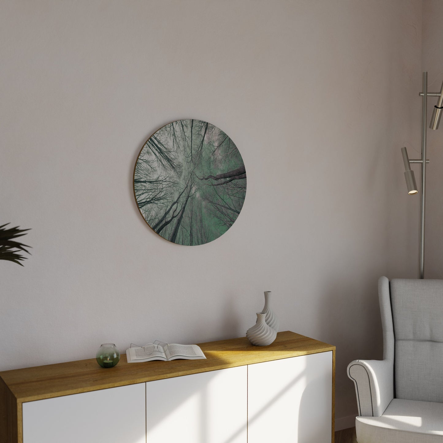 SKYWARD FANTASIES Round Wall Art