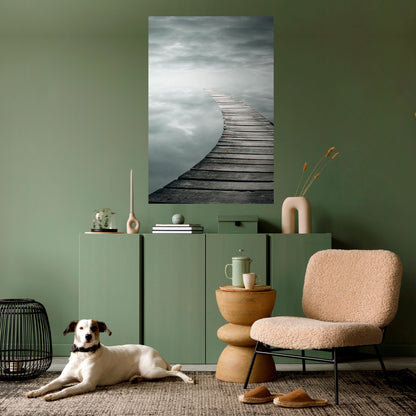 Poster verticale staccabile e attaccabile "Whispering Pathways"