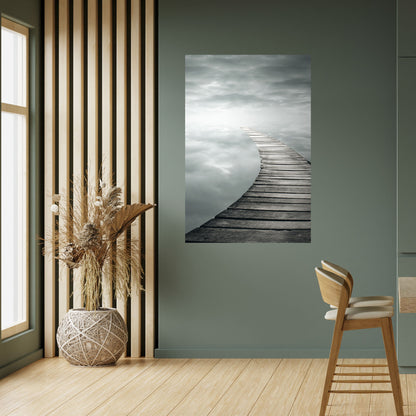 Poster verticale staccabile e attaccabile "Whispering Pathways"