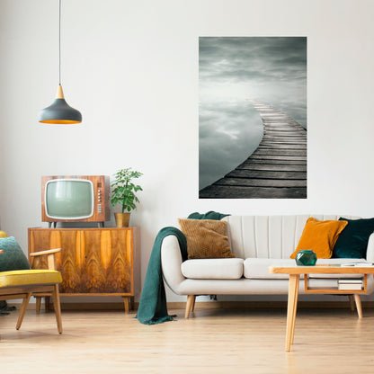 Poster verticale staccabile e attaccabile "Whispering Pathways"