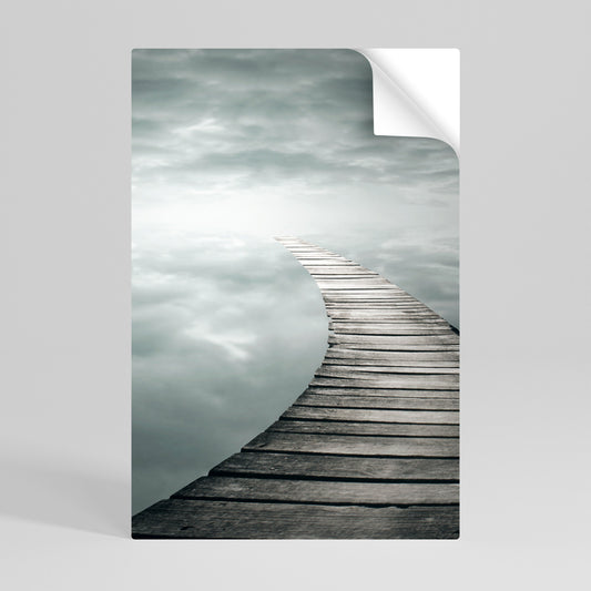 Poster verticale staccabile e attaccabile "Whispering Pathways"