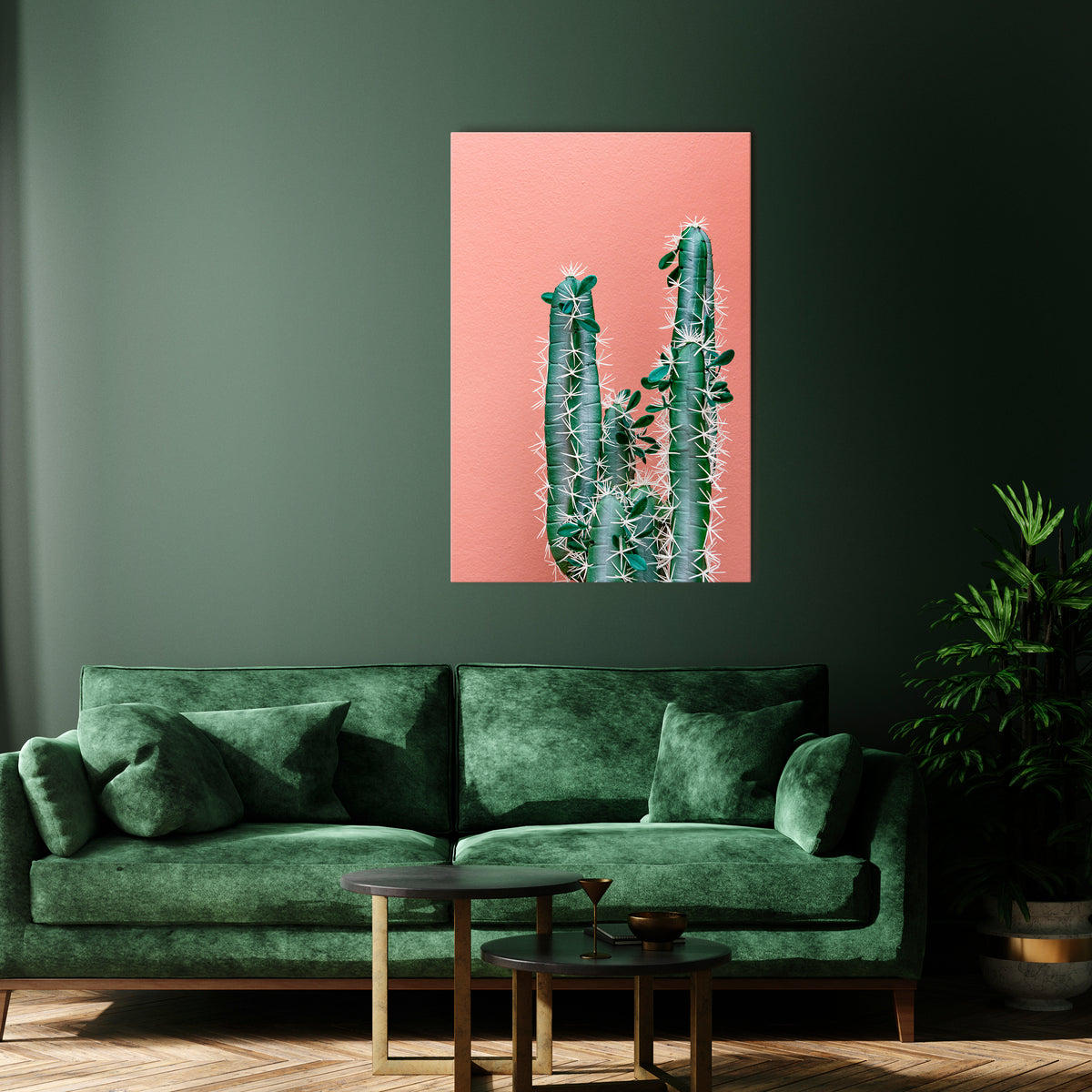 LORD CACTUS Stampa su tela verticale