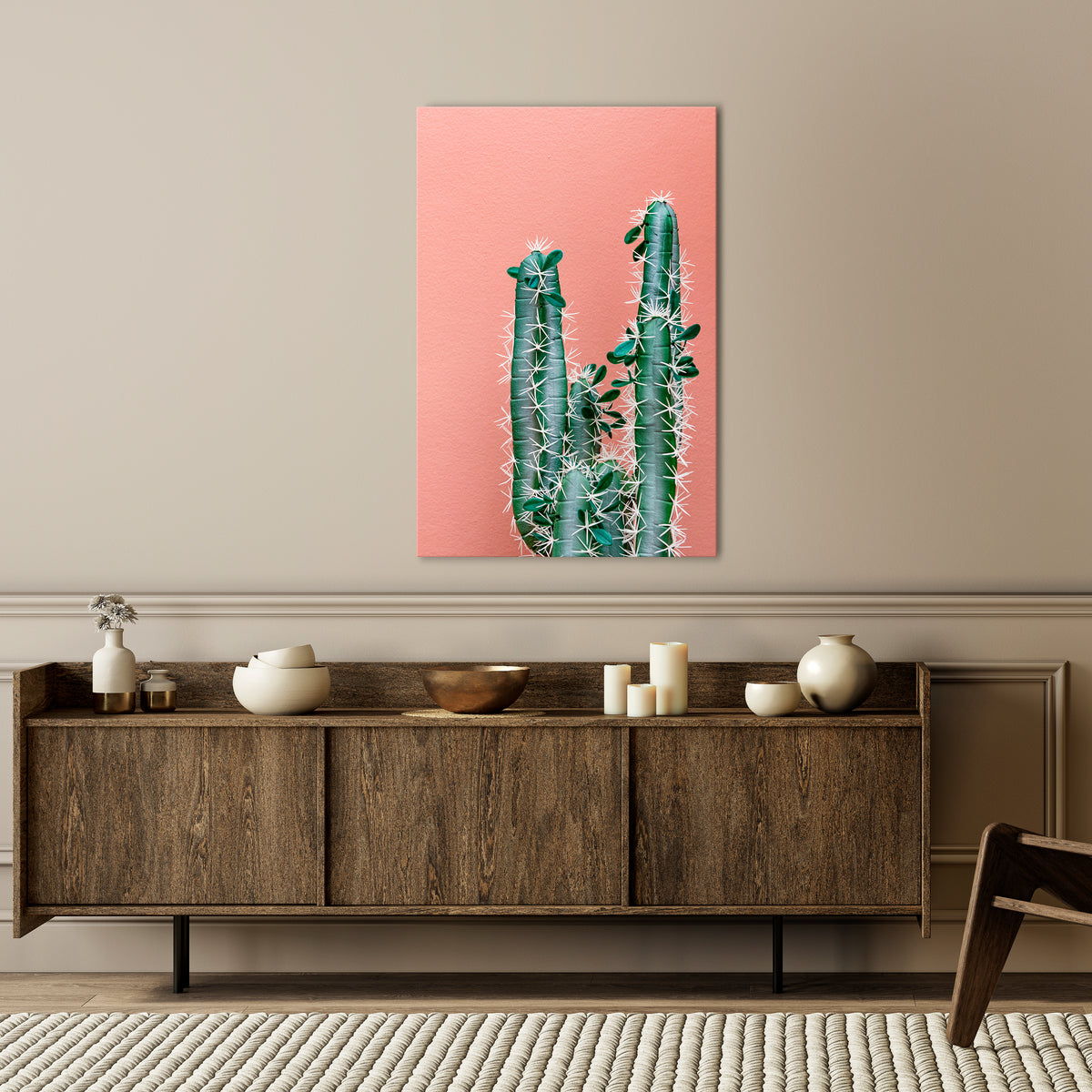 LORD CACTUS Stampa su tela verticale