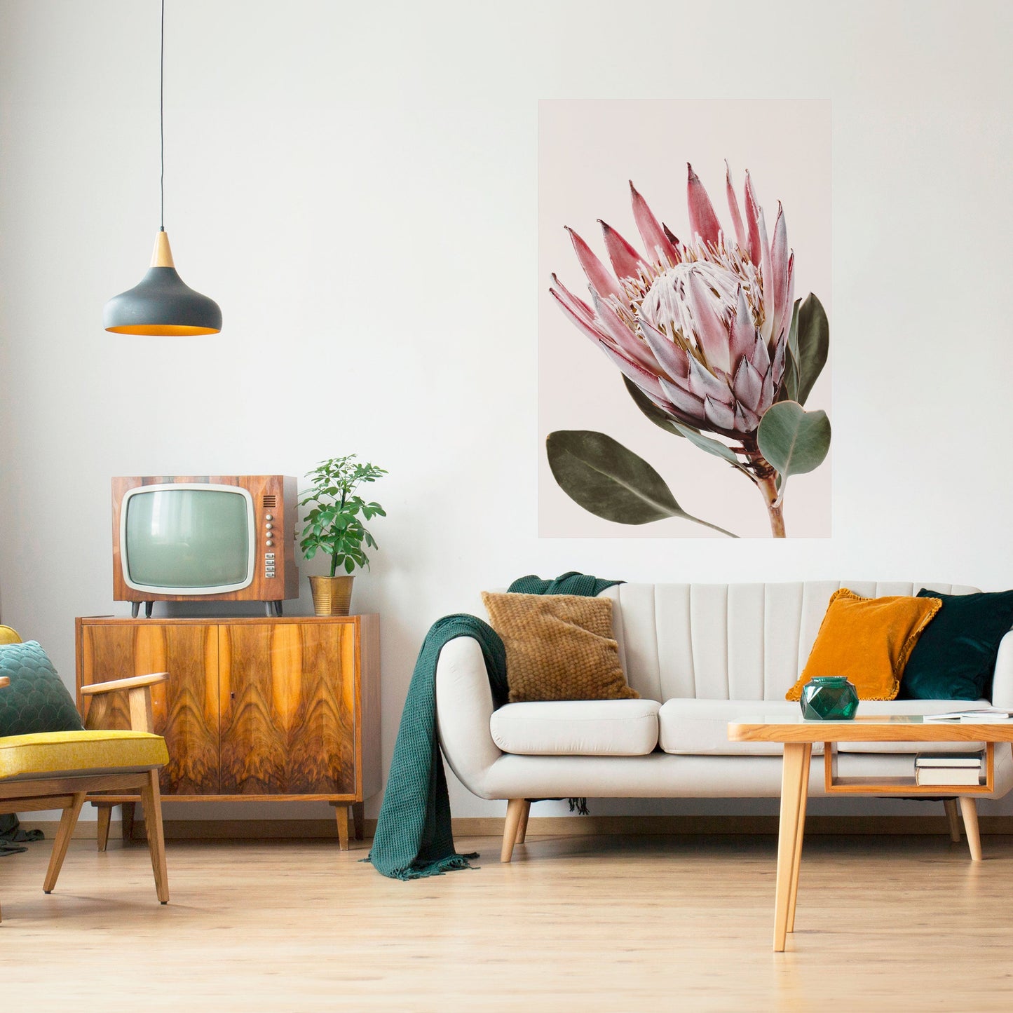 Poster verticale staccabile e attaccabile PROTEA FLOWER