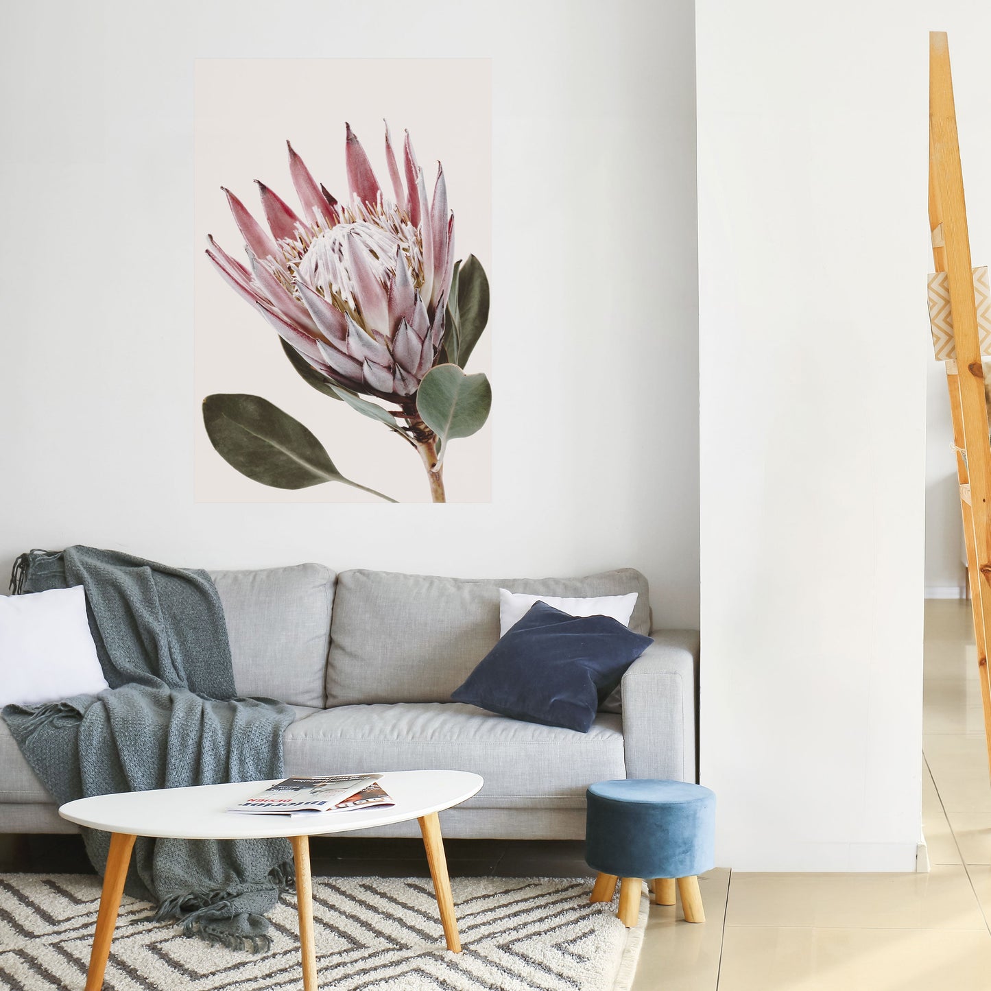 Poster verticale staccabile e attaccabile PROTEA FLOWER