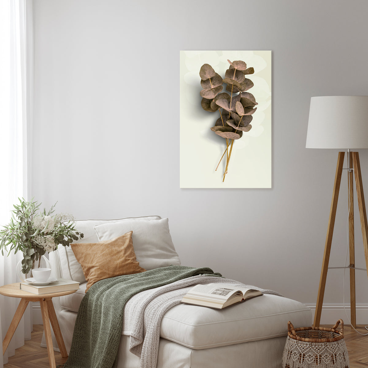TIMELESS GREENERY Stampa su tela verticale