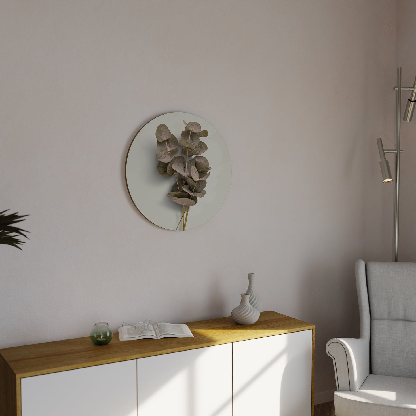 TIMELESS GREENERY Round Wall Art