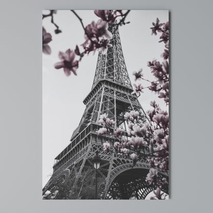 EIFFEL IN BLOOM Stampa su Tela Verticale