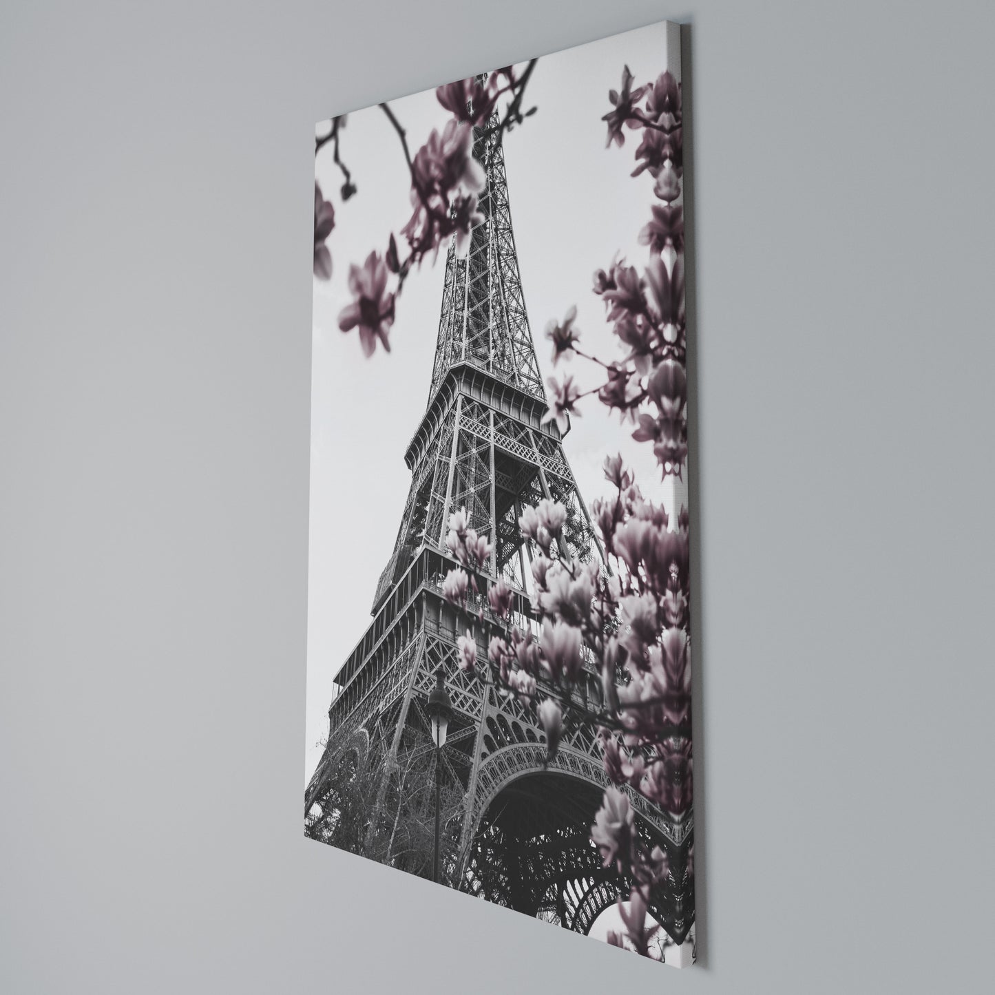 EIFFEL IN BLOOM Stampa su Tela Verticale