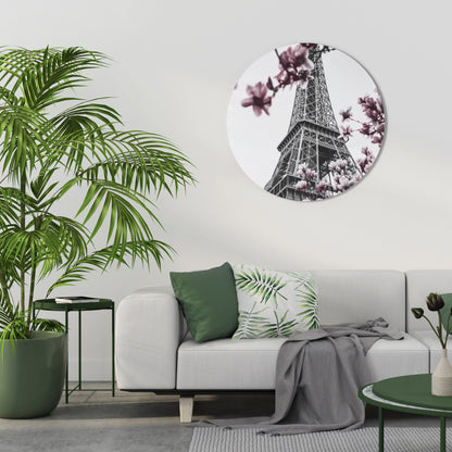 Decorazione murale rotonda EIFFEL IN BLOOM