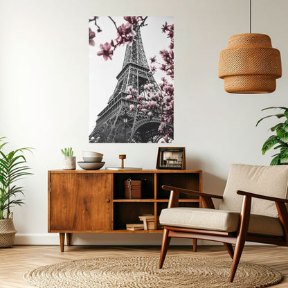 Poster verticale staccabile e attaccabile EIFFEL IN BLOOM