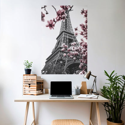 Poster verticale staccabile e attaccabile EIFFEL IN BLOOM