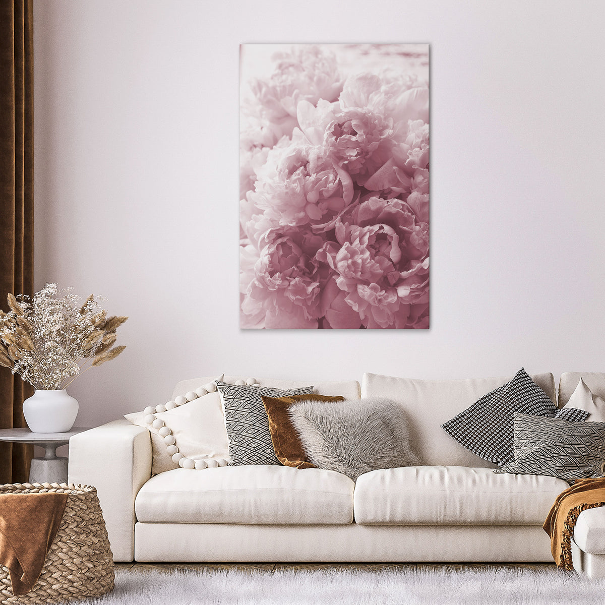 BLUSHED SERENITY Stampa su tela verticale